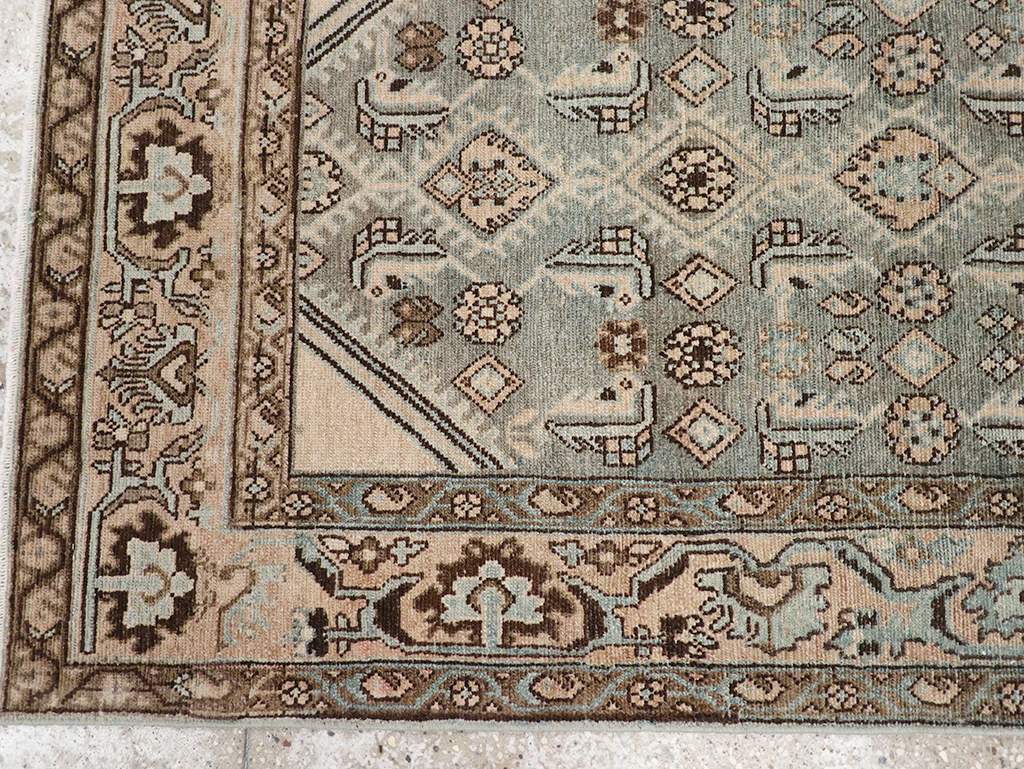 Vintage Persian Malayer Throw Rug, No.32902 - Gss