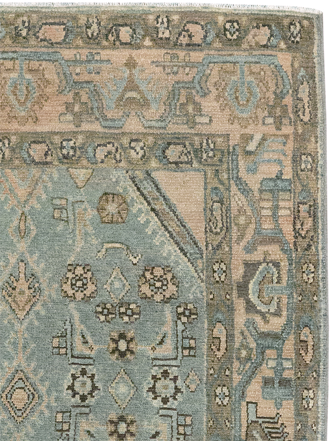 Vintage Persian Malayer Throw Rug, No.32903 - Gss