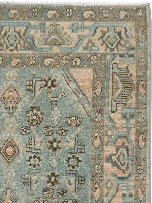 Vintage Persian Malayer Throw Rug, No.32903 - Gss