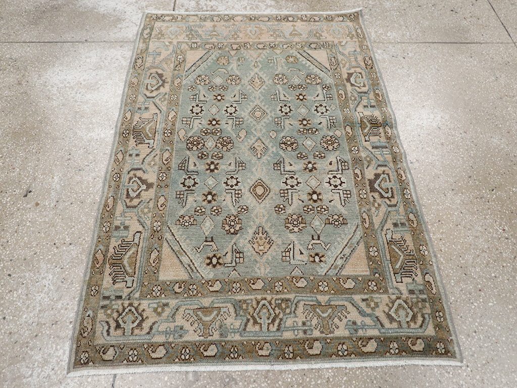 Vintage Persian Malayer Throw Rug, No.32903 - Gss