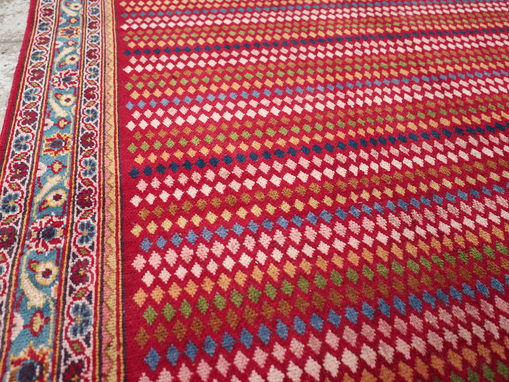 Vintage Persian Kashan Accent Rug, No.32905 - Gss