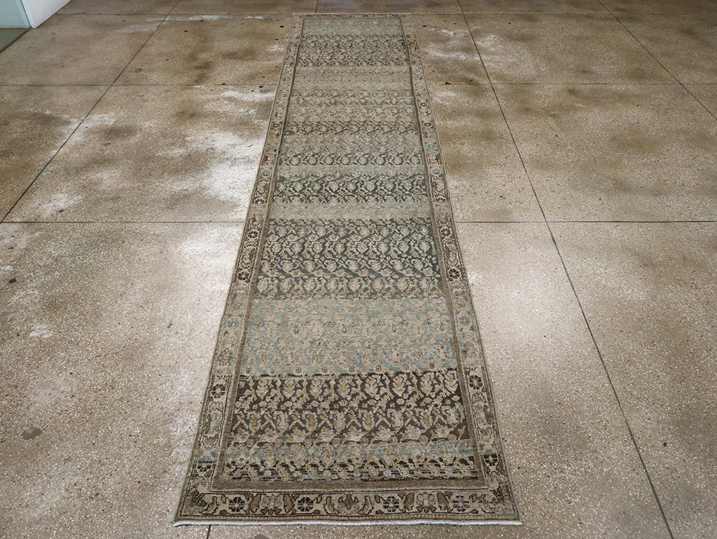 Antique Persian Malayer Long Runner, No.32912 - Gss