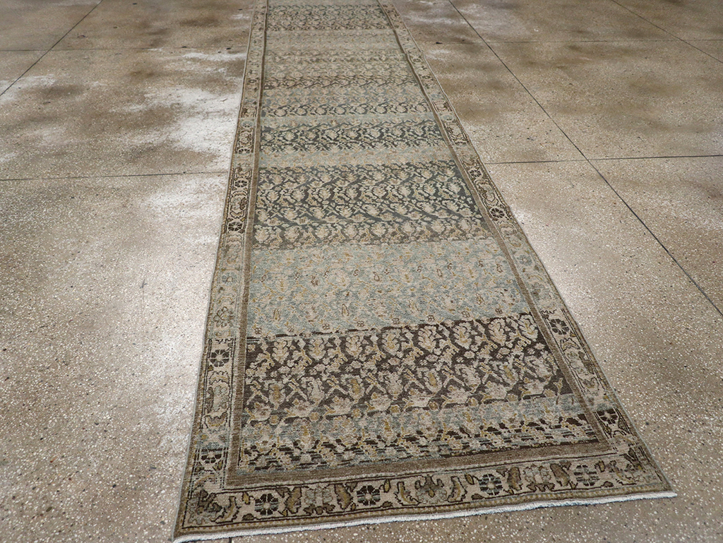 Antique Persian Malayer Long Runner, No.32912 - Gss