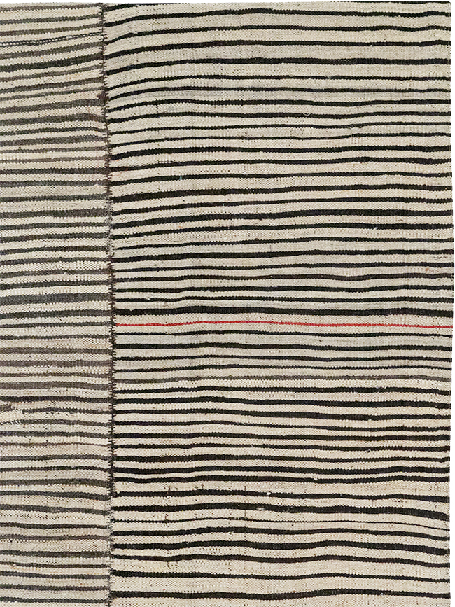 Vintage Persian Flatweave Kilim Room Size Carpet, No.32918 - Gss