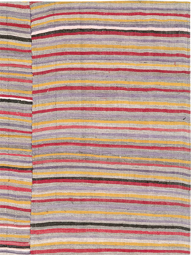 Vintage Persian Flatweave Kilim Square Accent Rug (Pair: 2 of 2), No.32921 - Gss