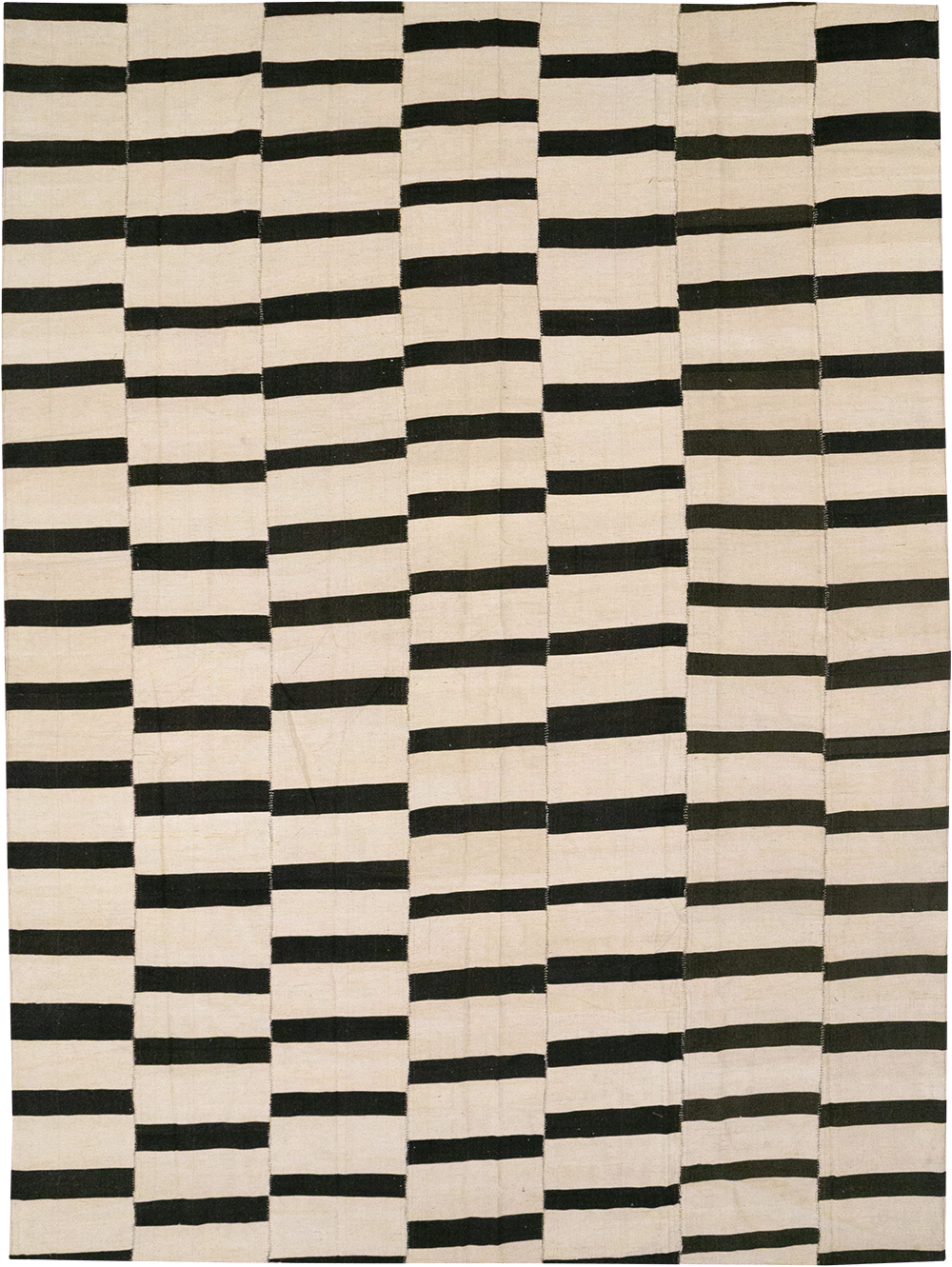 Modern Persian Flatweave Kilim Room Size Carpet, No.32922 - Gss