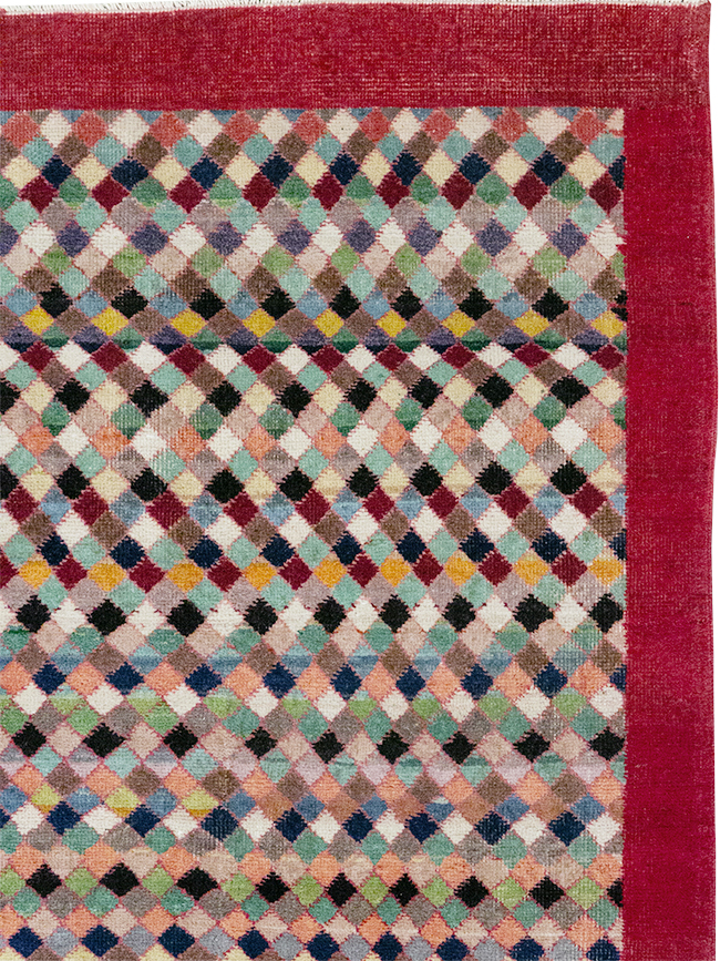 Vintage Turkish Anatolian Small Room Size Carpet, No.32927 - Gss