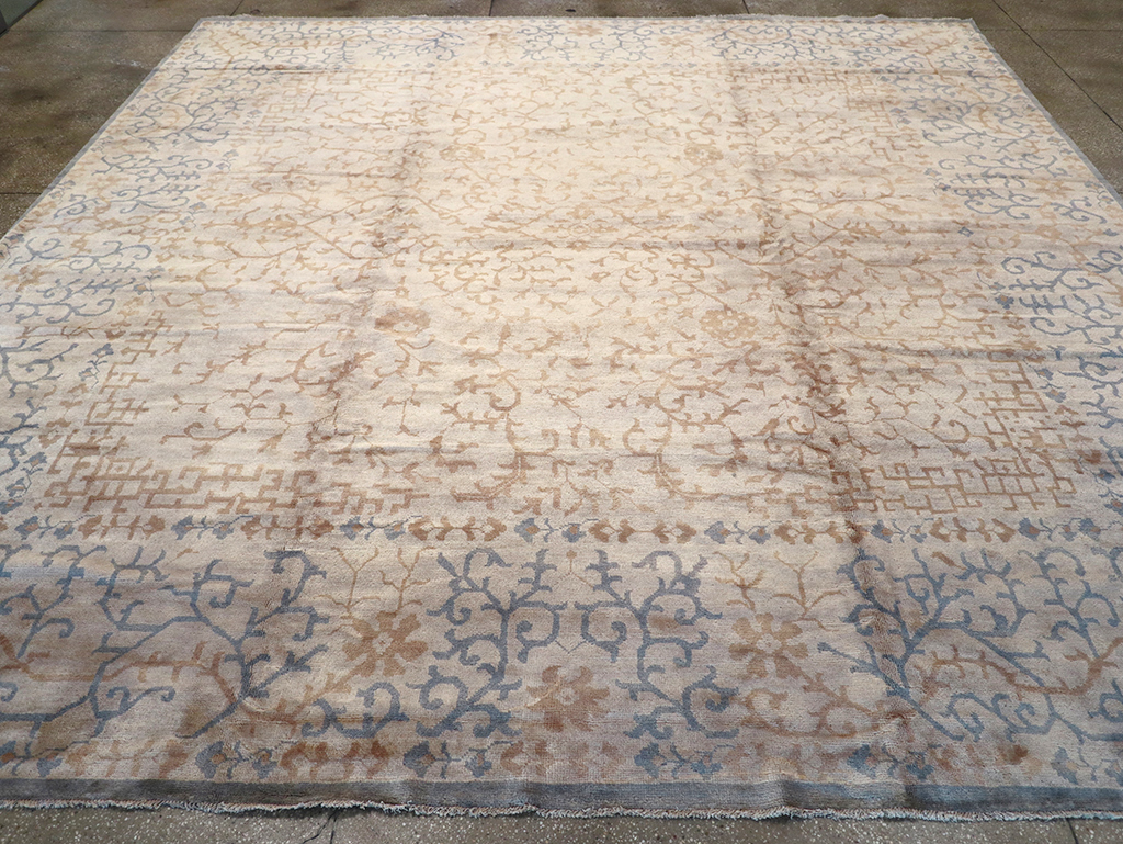 Modern East Turkestan Khotan Large Square Room Size Carpet, No.32928 - Gss