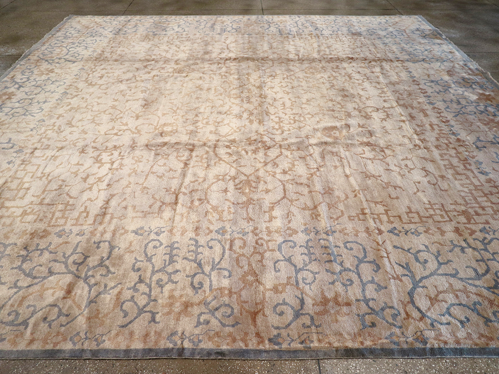 Modern East Turkestan Khotan Large Square Room Size Carpet, No.32928 - Gss