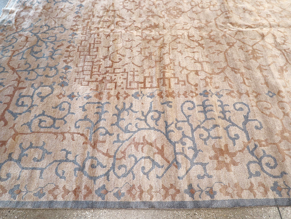 Modern East Turkestan Khotan Large Square Room Size Carpet, No.32928 - Gss