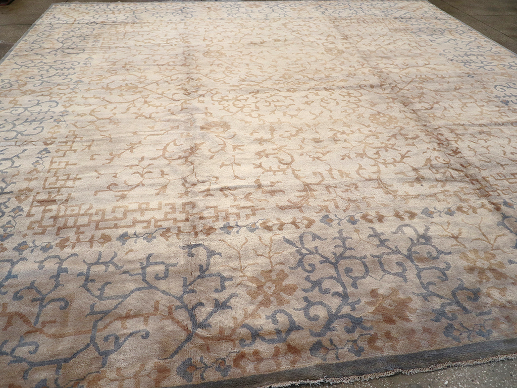 Modern East Turkestan Khotan Large Square Room Size Carpet, No.32928 - Gss