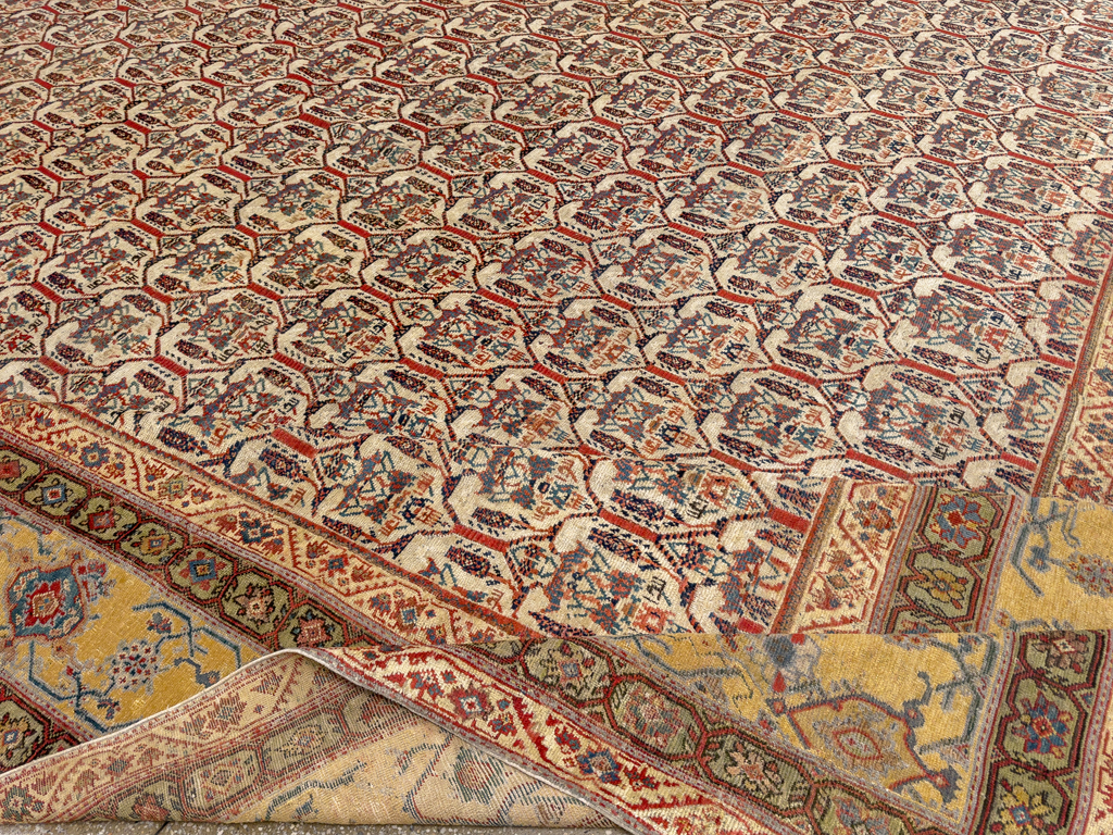 Antique Persian Fereghan Mahal Oversize Carpet, No.32933 - Gss