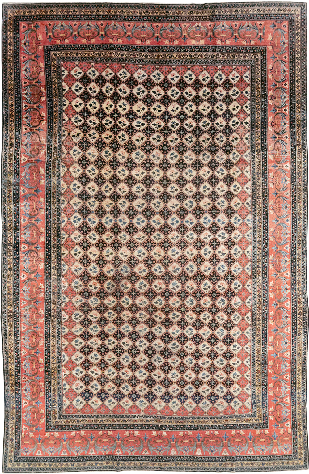 Vintage Persian Bakhtiari Room Size Carpet, No.32934 - Gss