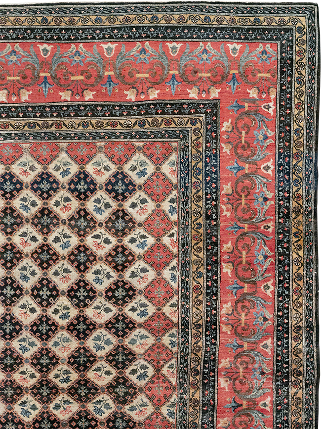 Vintage Persian Bakhtiari Room Size Carpet, No.32934 - Gss