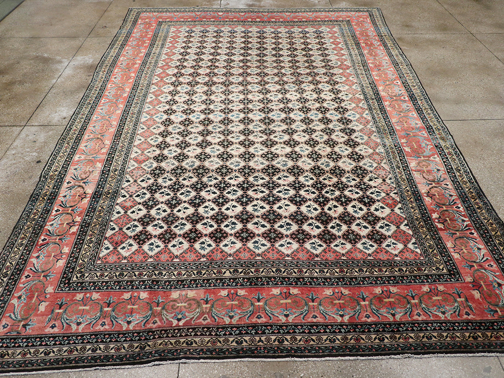 Vintage Persian Bakhtiari Room Size Carpet, No.32934 - Gss