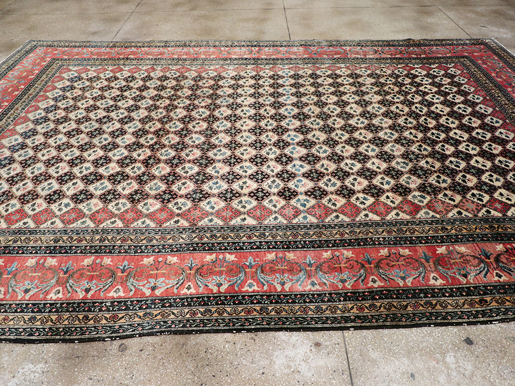 Vintage Persian Bakhtiari Room Size Carpet, No.32934 - Gss