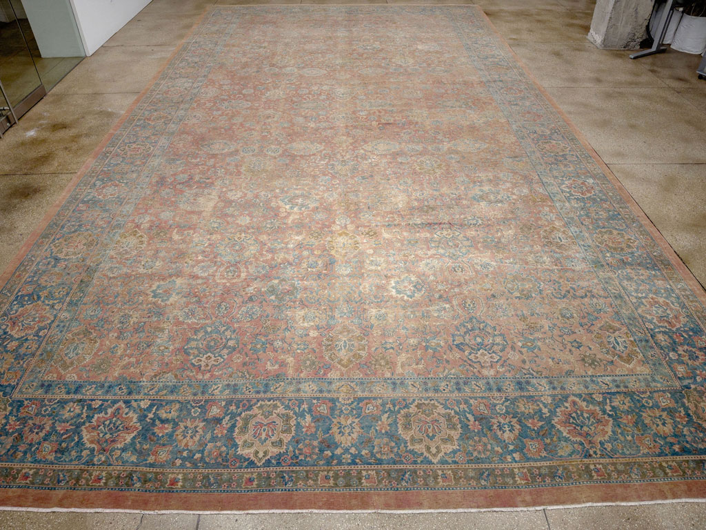 Antique Indian Lahore Oversize Carpet, No.32935 - Gss
