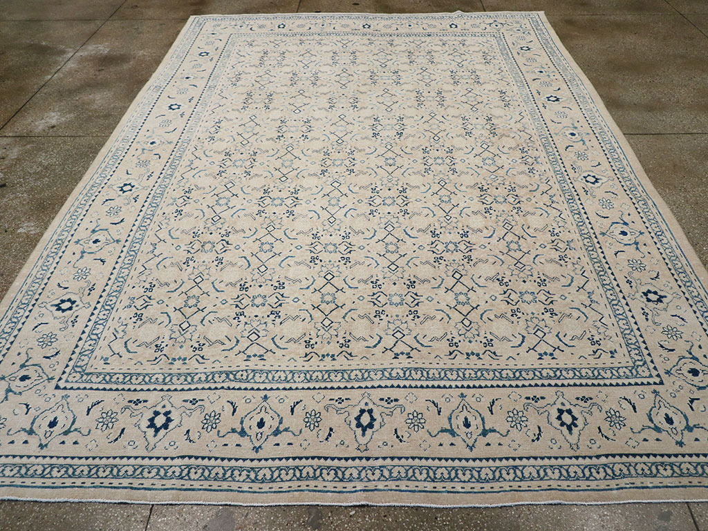 Vintage Persian Mahal Room Size Carpet, No.32946 - Gss