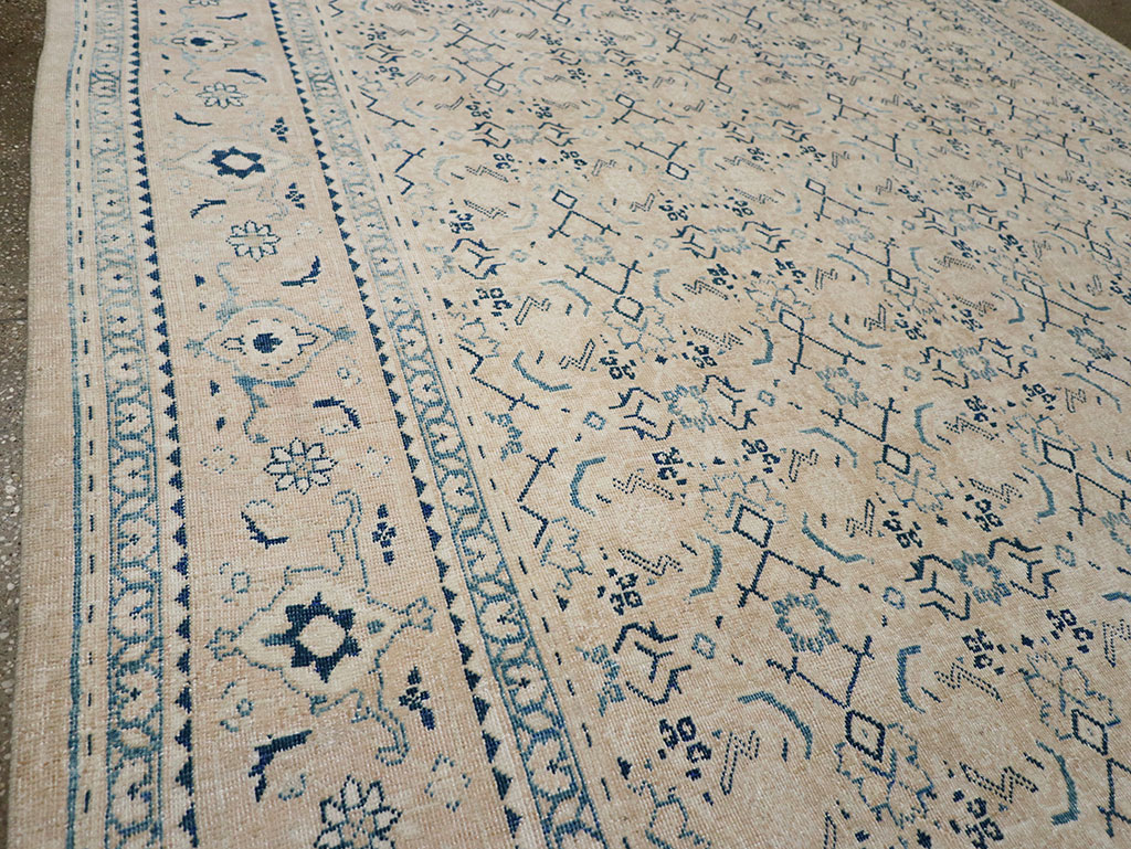 Vintage Persian Mahal Room Size Carpet, No.32946 - Gss
