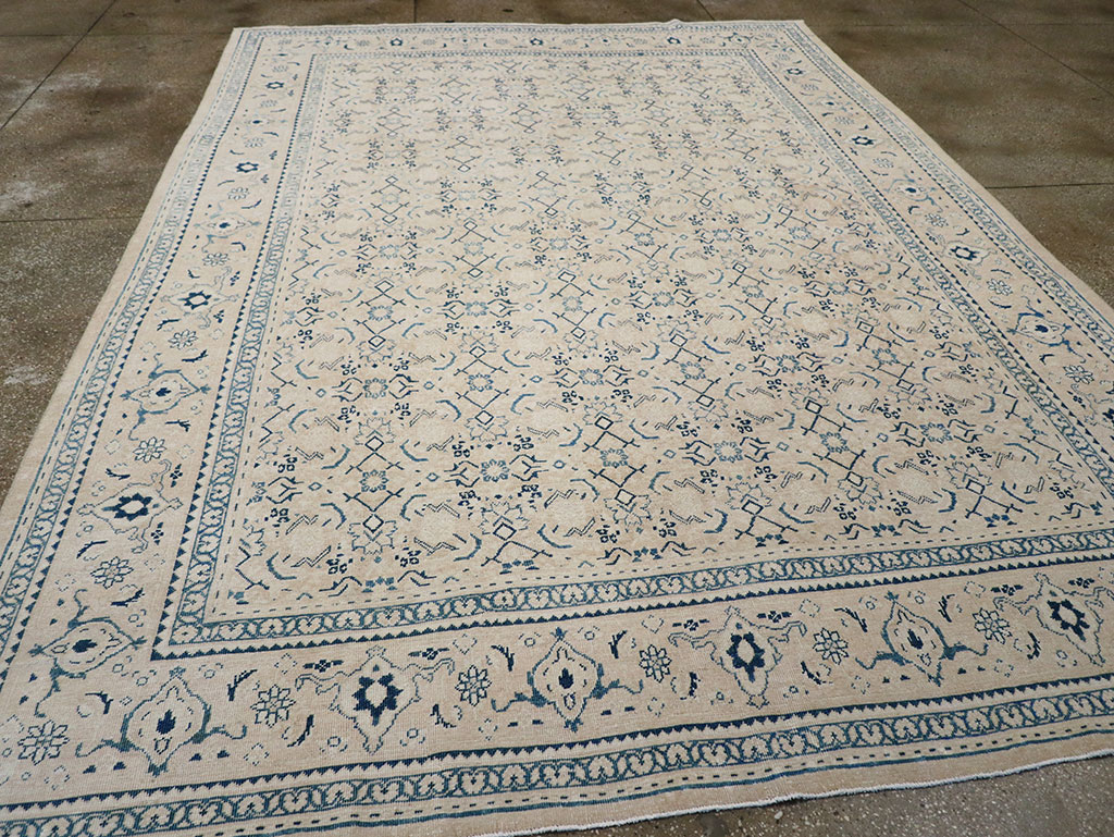 Vintage Persian Mahal Room Size Carpet, No.32946 - Gss