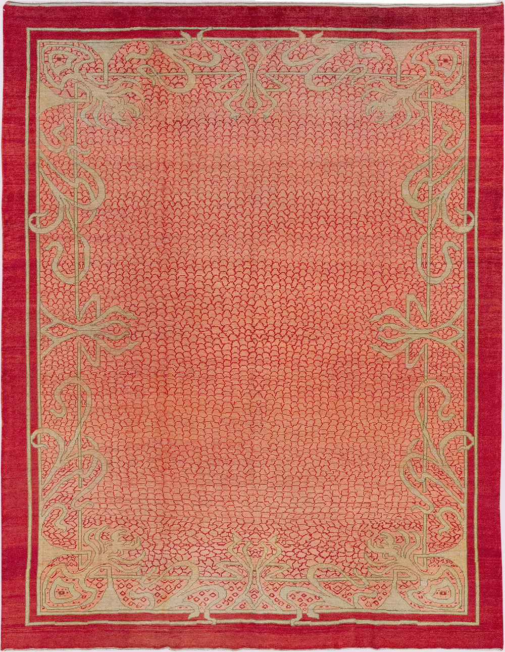 Antique Turkish Art Deco Room Size Carpet, No.32956 - Gss