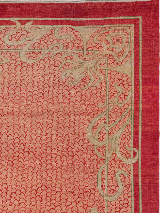 Antique Turkish Art Deco Room Size Carpet, No.32956 - Gss