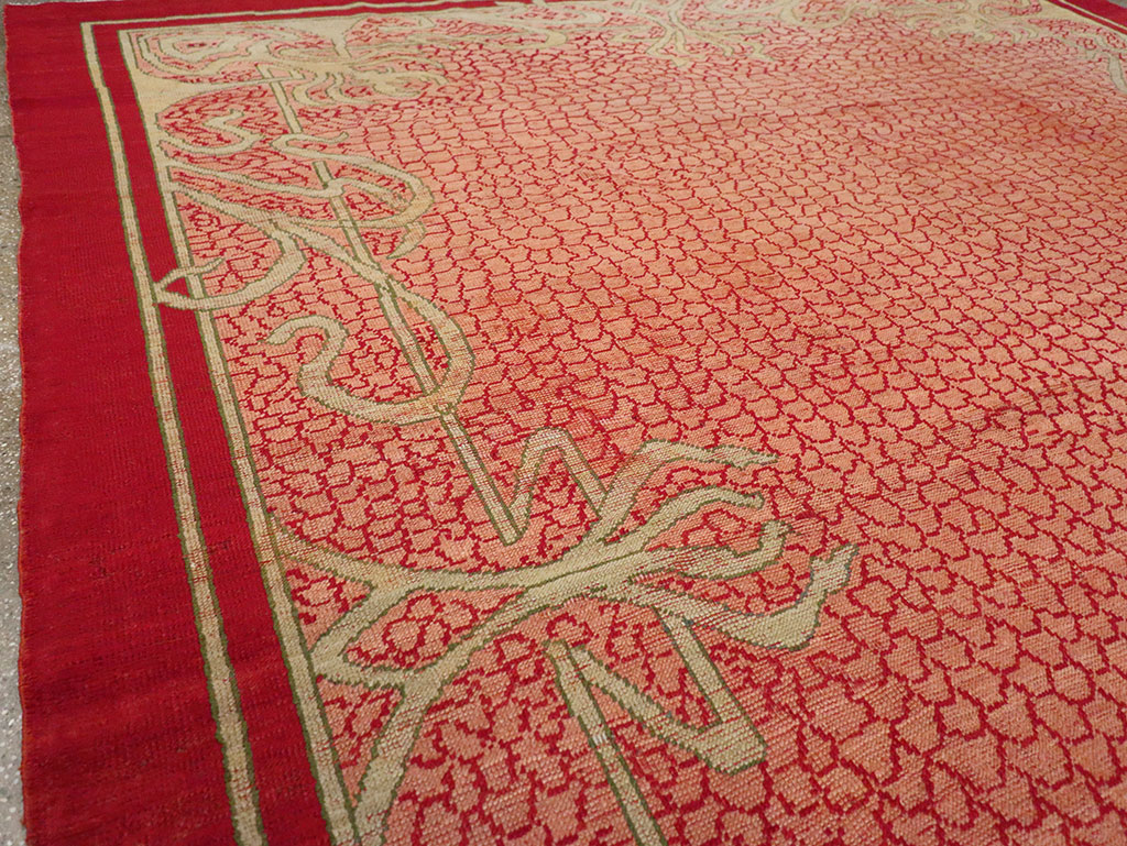 Antique Turkish Art Deco Room Size Carpet, No.32956 - Gss