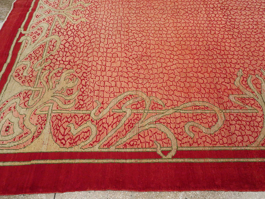 Antique Turkish Art Deco Room Size Carpet, No.32956 - Gss