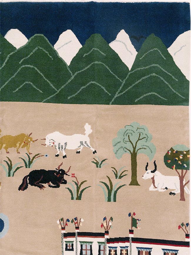 Modern Tibetan Pictorial Room Size Carpet, No.32957 - Gss