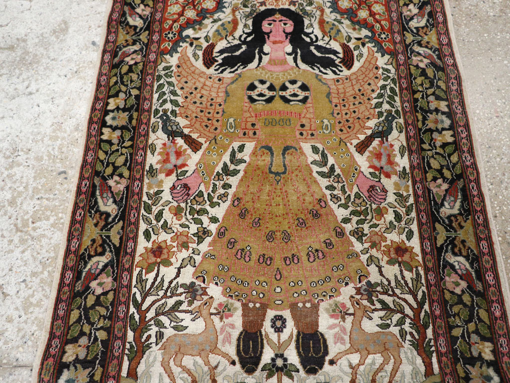 Vintage Indian Pictorial Rug, No.32966 - Gss