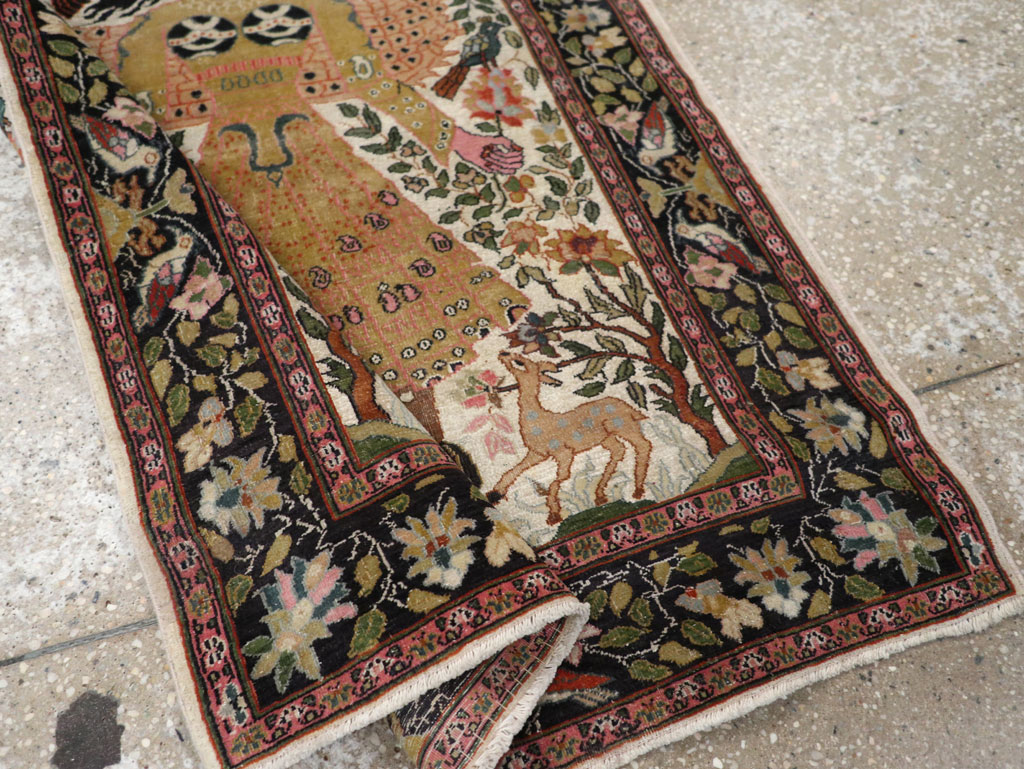 Vintage Indian Pictorial Rug, No.32966 - Gss