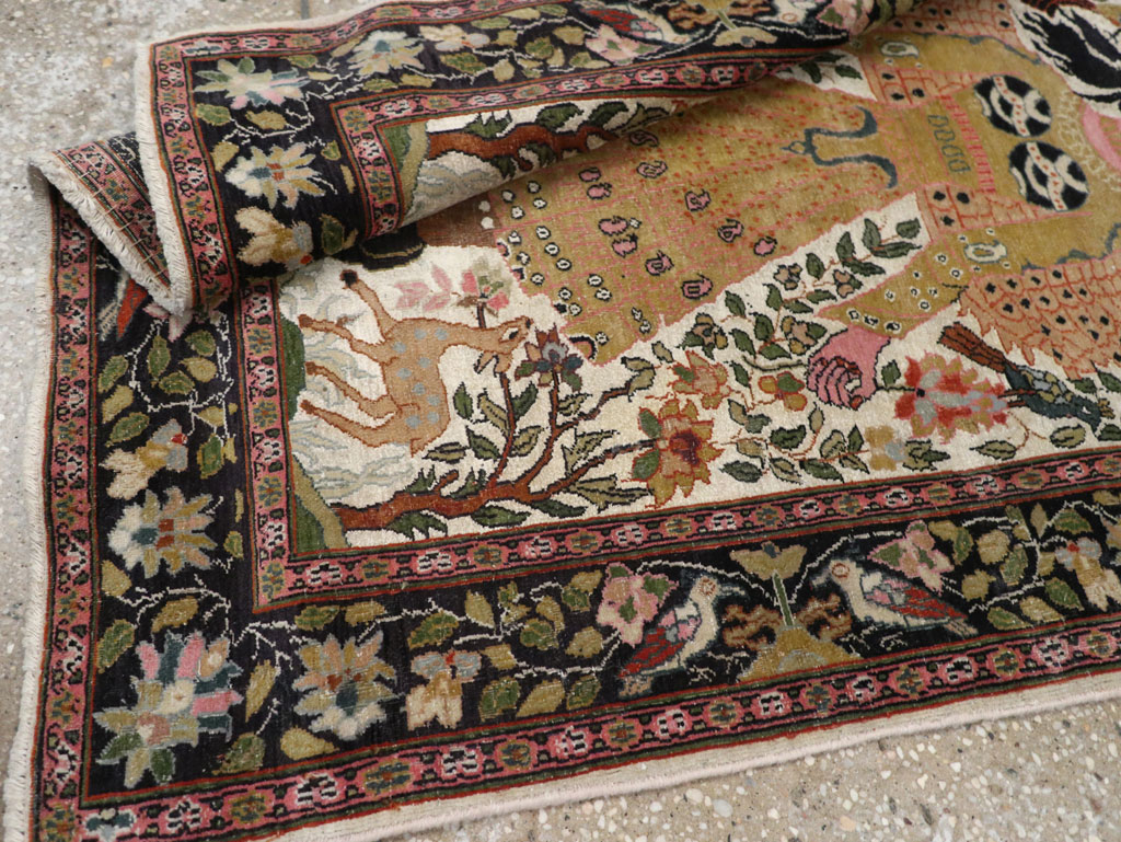 Vintage Indian Pictorial Rug, No.32966 - Gss