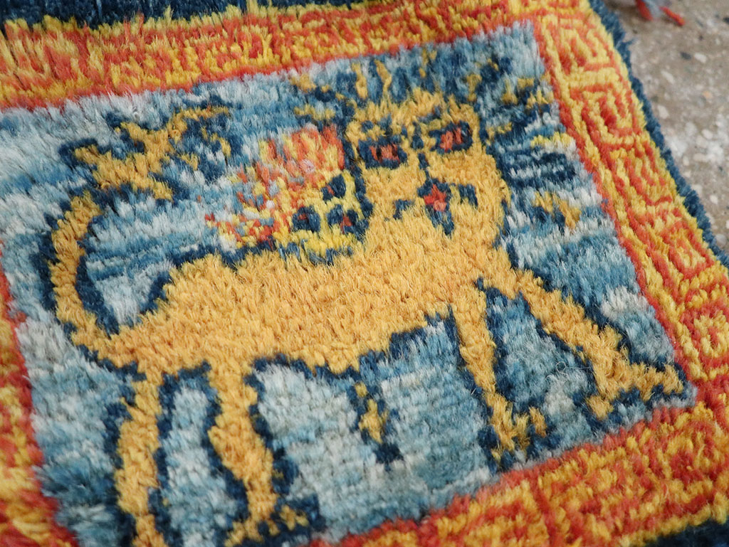 Vintage Persian Gabbeh Pictorial Bag, No.32967 - Gss