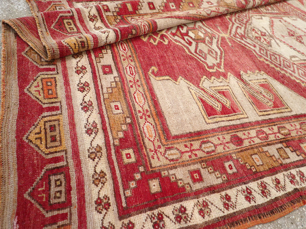Vintage Turkish Anatolian Wide Gallery Runner, No.32969 - Gss