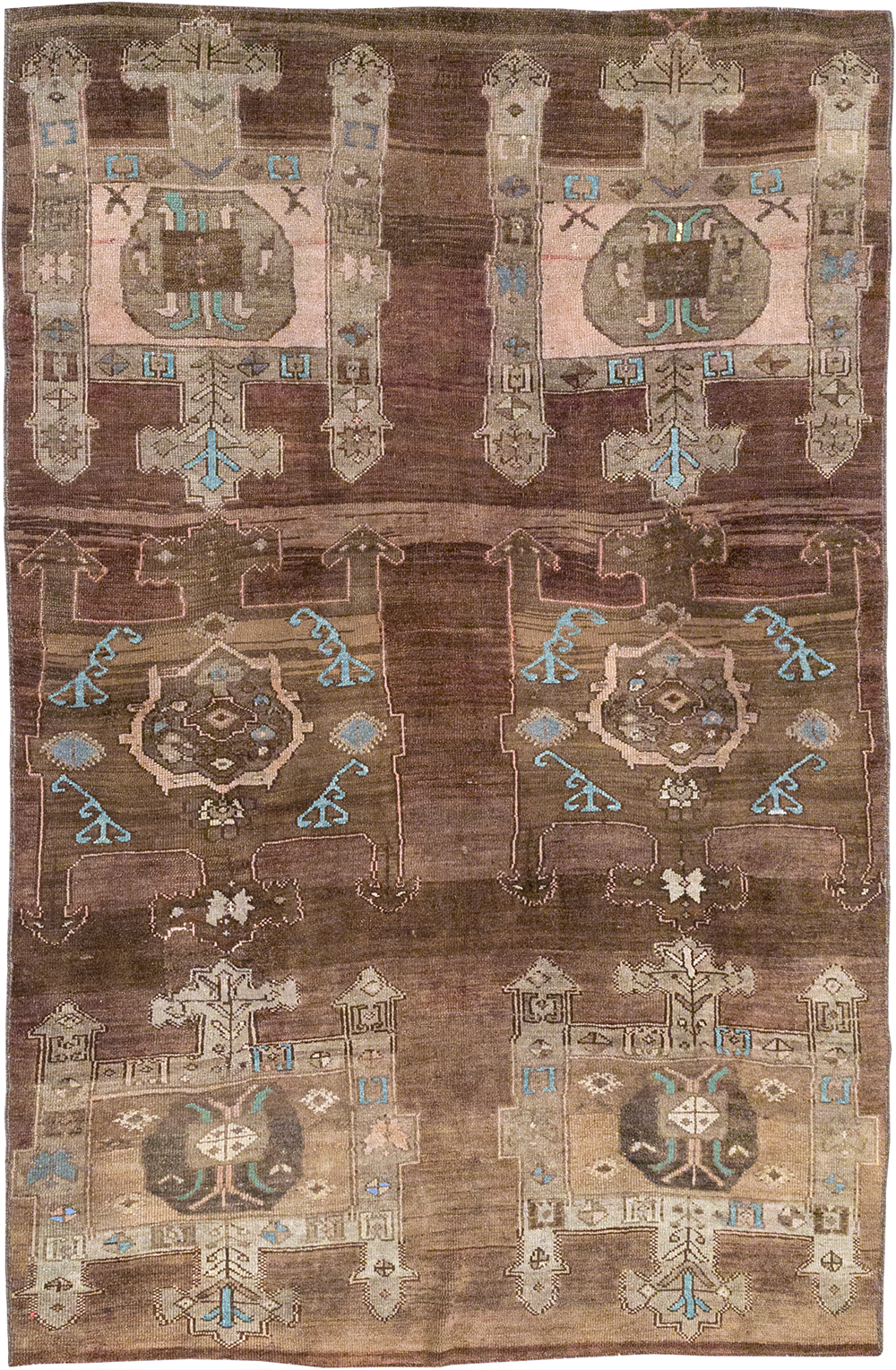 Vintage Turkish Anatolian Accent Carpet, No.32974 - Gss
