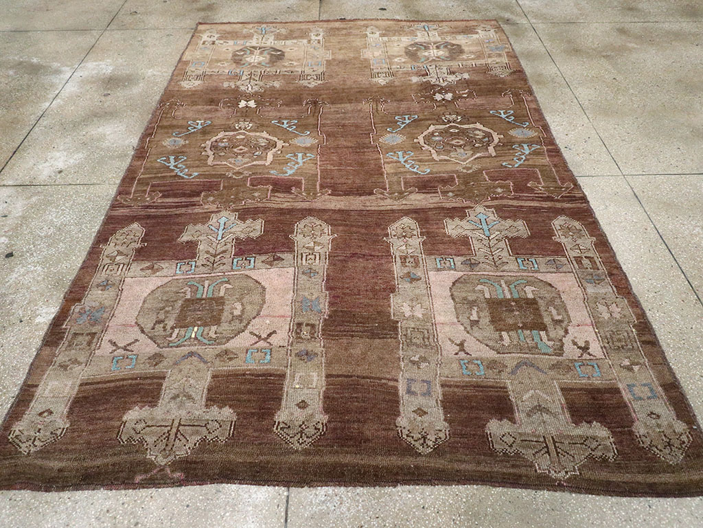Vintage Turkish Anatolian Accent Carpet, No.32974 - Gss