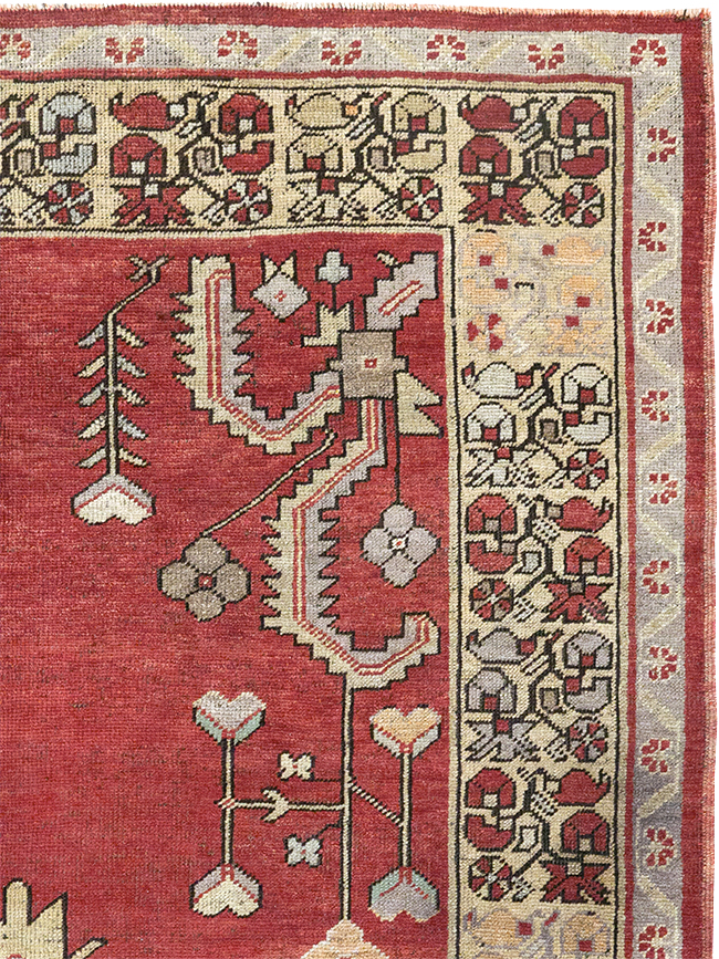 Vintage Turkish Anatolian Wide Gallery Runner, No.32975 - Gss