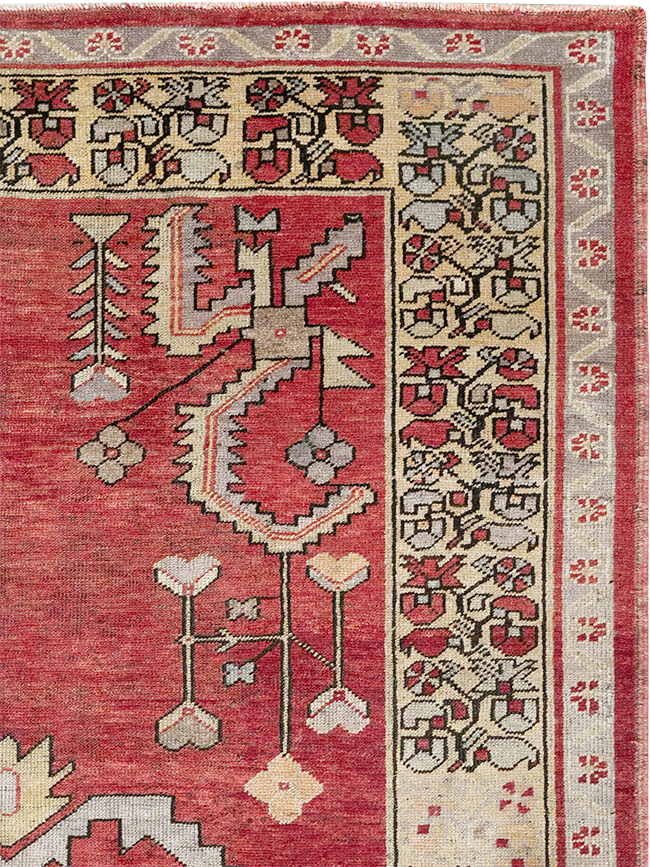 Vintage Turkish Anatolian Wide Gallery Runner, No.32975 - Gss