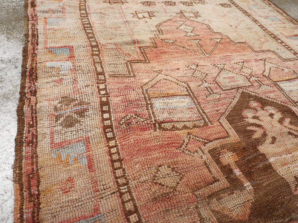 Vintage Turkish Anatolian Gallery Carpet, No.32976 - Gss