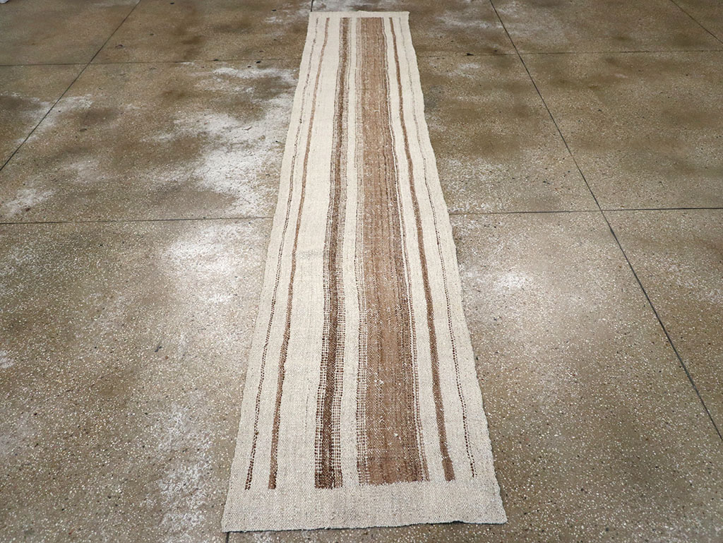Vintage Turkish Flatweave Kilim Runner, No.32983 - Gss