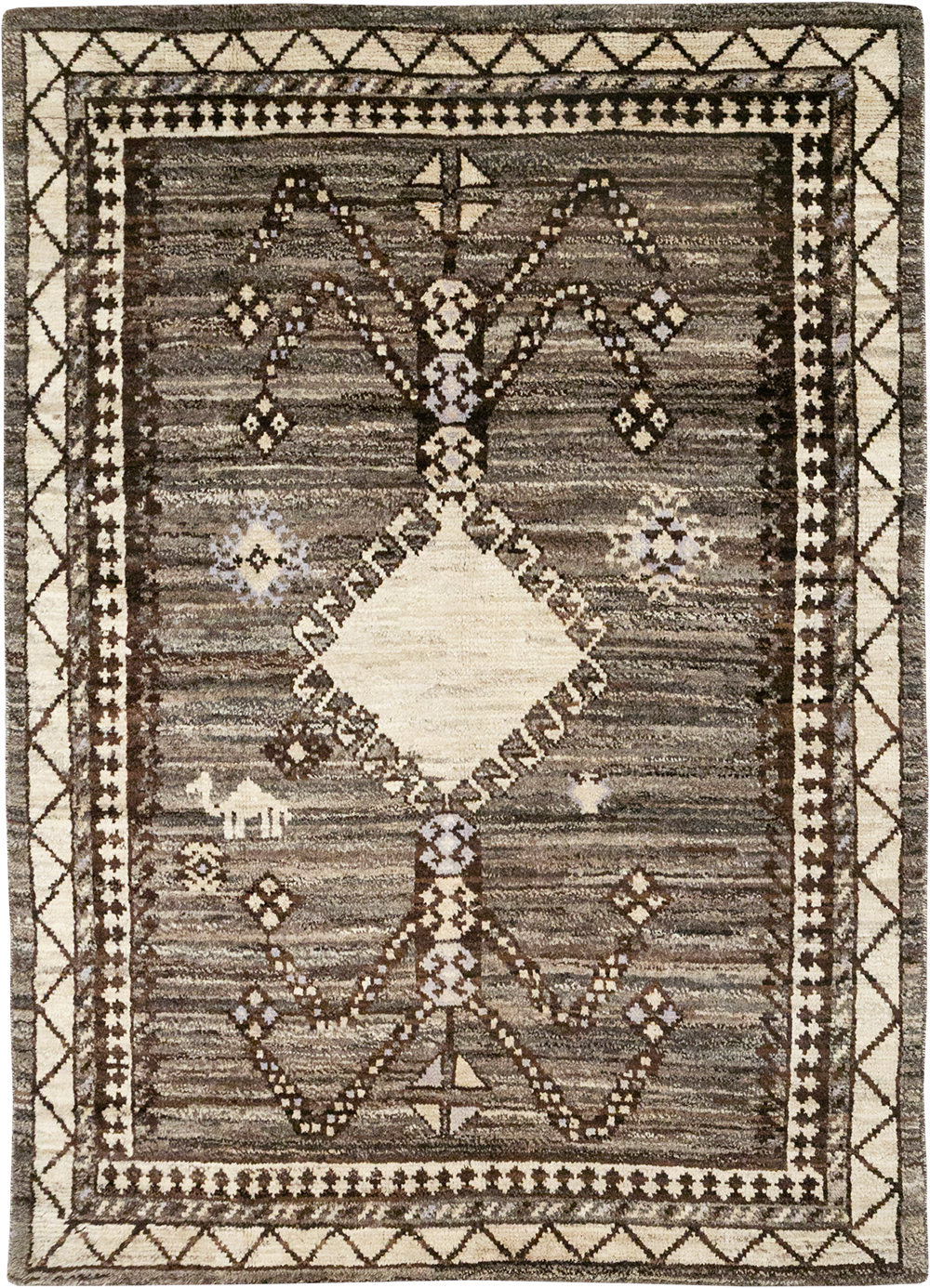 Modern Persian Gabbeh Accent Rug, No.32995 - Gss