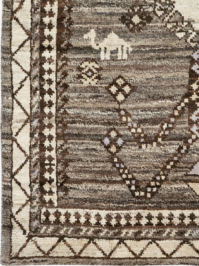Modern Persian Gabbeh Accent Rug, No.32995 - Gss