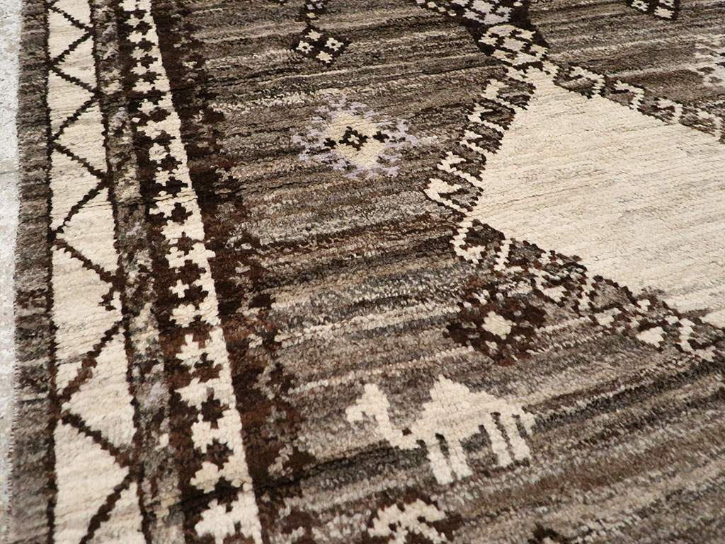 Modern Persian Gabbeh Accent Rug, No.32995 - Gss