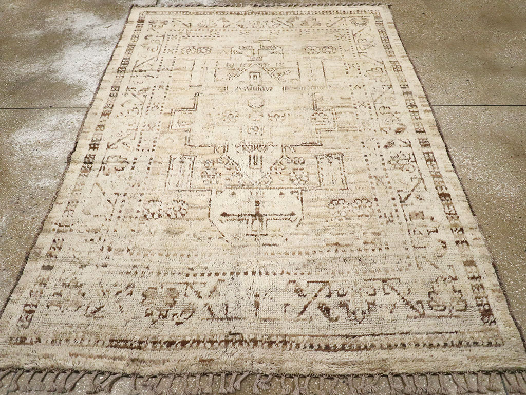 Modern Persian Gabbeh Accent Rug, No.32996 - Gss
