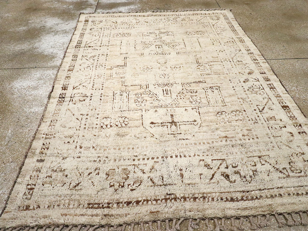 Modern Persian Gabbeh Accent Rug, No.32996 - Gss
