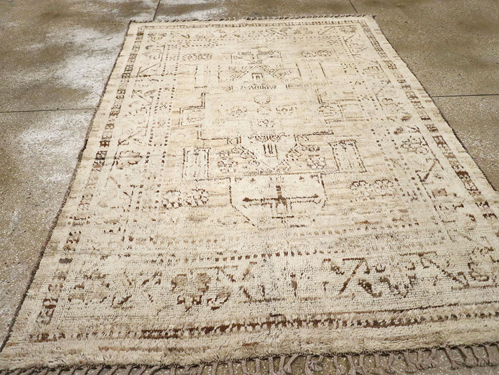 Modern Persian Gabbeh Accent Rug, No.32996 - Gss