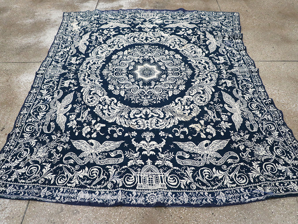 Antique American Coverlet, No.32999 - Gss