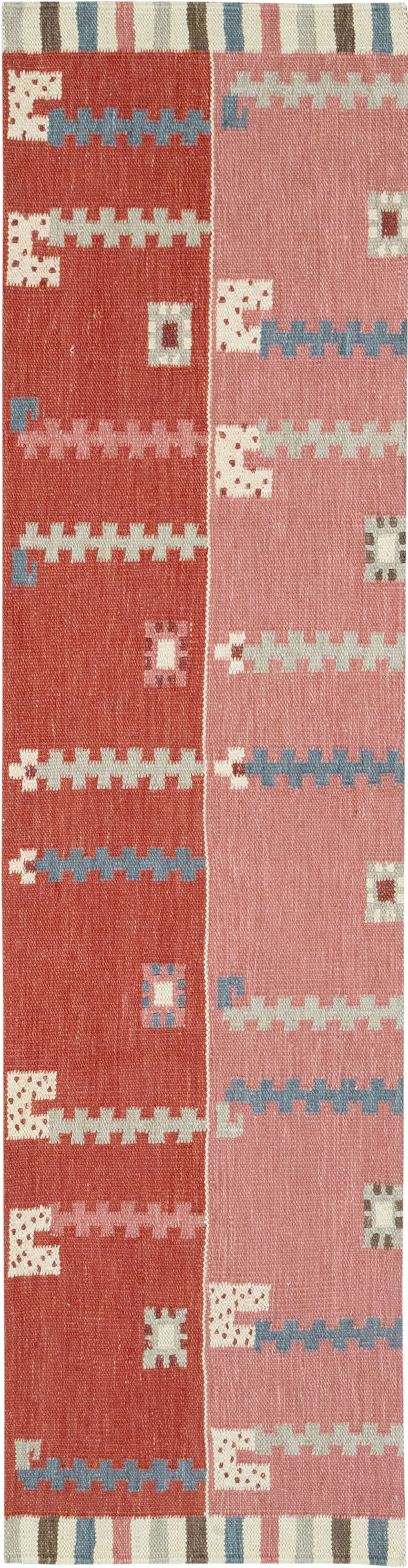 Modern Turkish Flatweave Kilim Runner, No.33000 - Gss