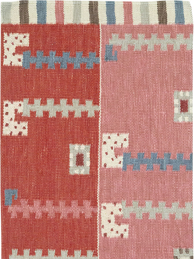 Modern Turkish Flatweave Kilim Runner, No.33000 - Gss