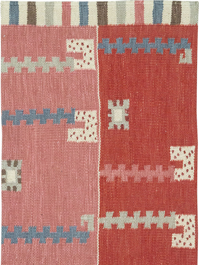 Modern Turkish Flatweave Kilim Runner, No.33000 - Gss